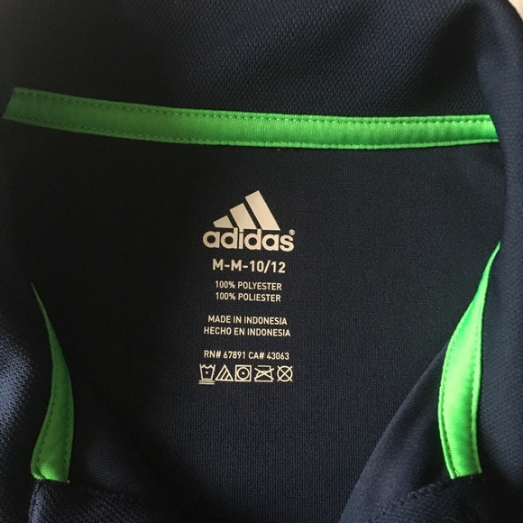 Adidas Short Sleeve Athletic Polo Shirt YMD - Picture 3 of 8